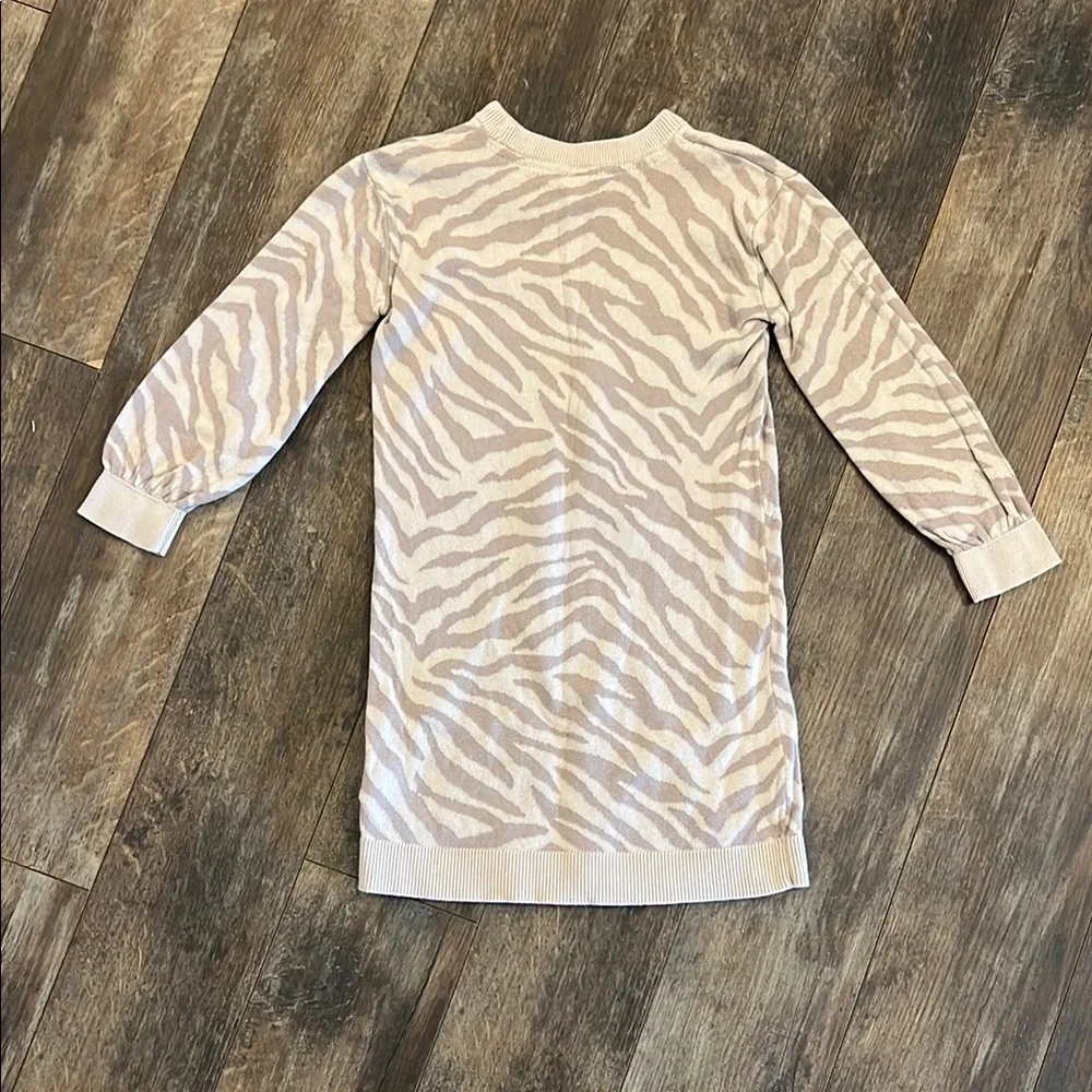 GAP brown zebra sweater dress